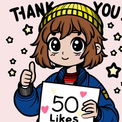thank you for 50 likes