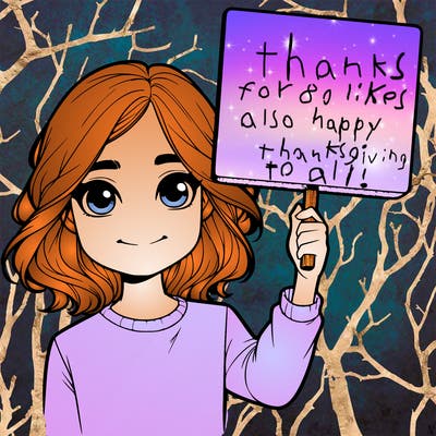 realistic girl holding up a sign