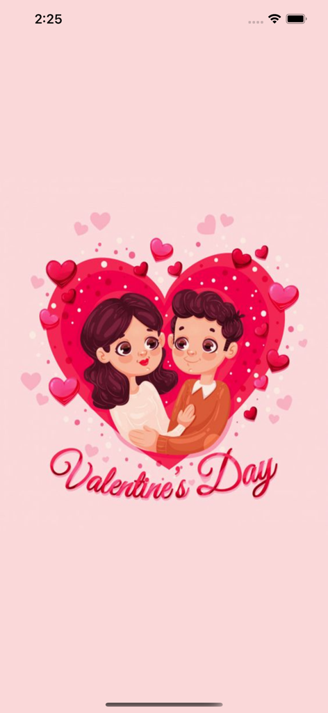 Valentine Day Greetings SMS - Romantic couple illustration inside a heart for Valentine Day greetings