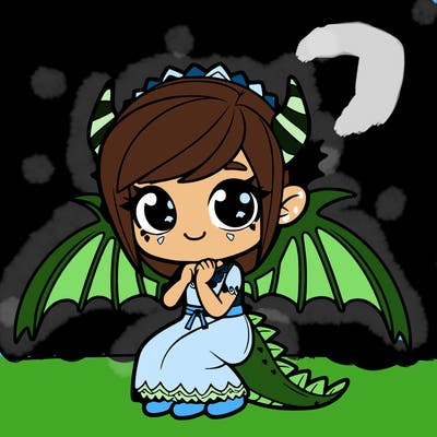 girl with dragon wings