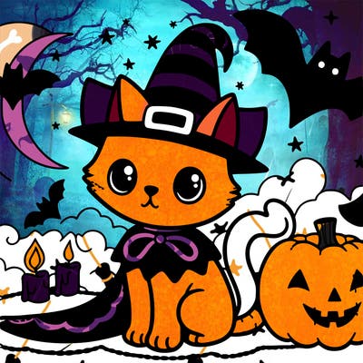 halloween cat
