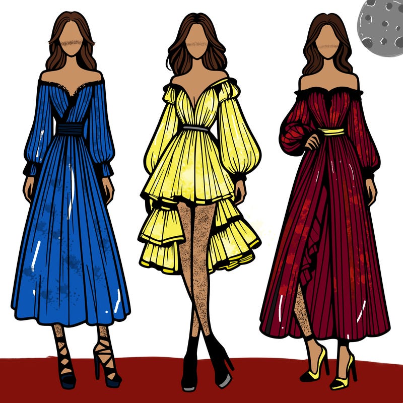 fashion models dresses