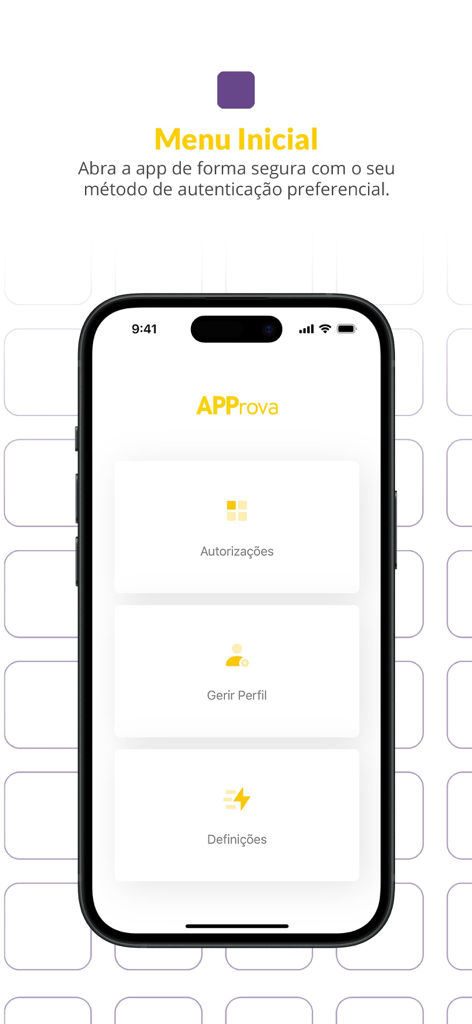 APProva | Banco Montepio - APProva Banco Montepio app home menu showing authorizations and profile management options on a mobile phone.