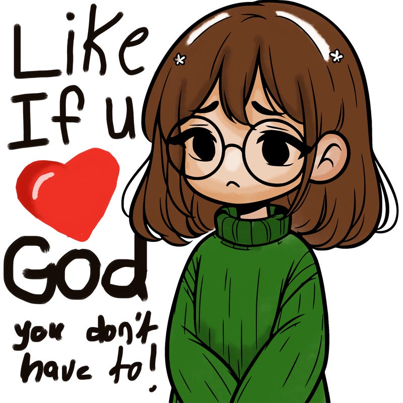 sad girl with glasses in a sweater