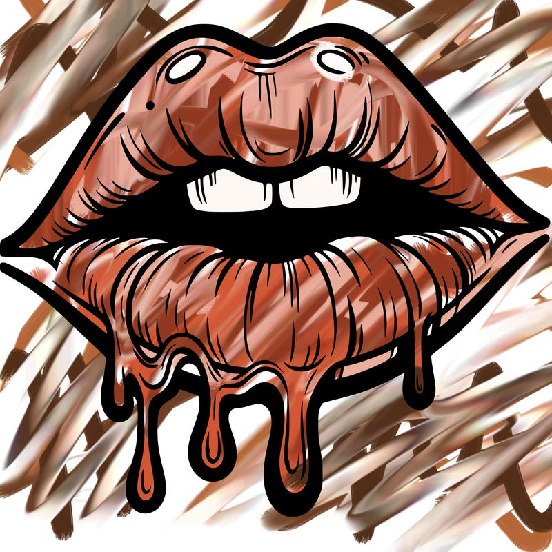 lips that look realistic and drip
