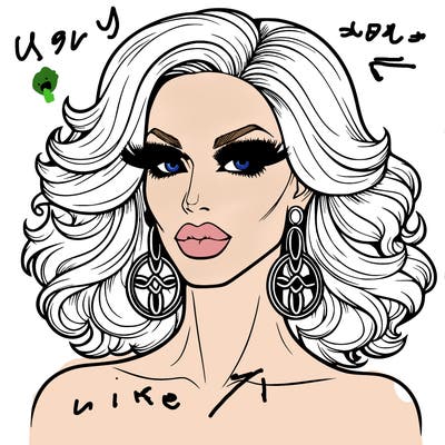 realistic drag queen