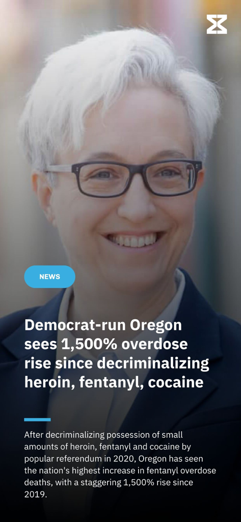 MxM News - 오리건주 과다 복용 통계에 대한 MxM 뉴스 앱의 뉴스 헤드라인