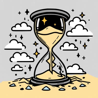 hourglass broken