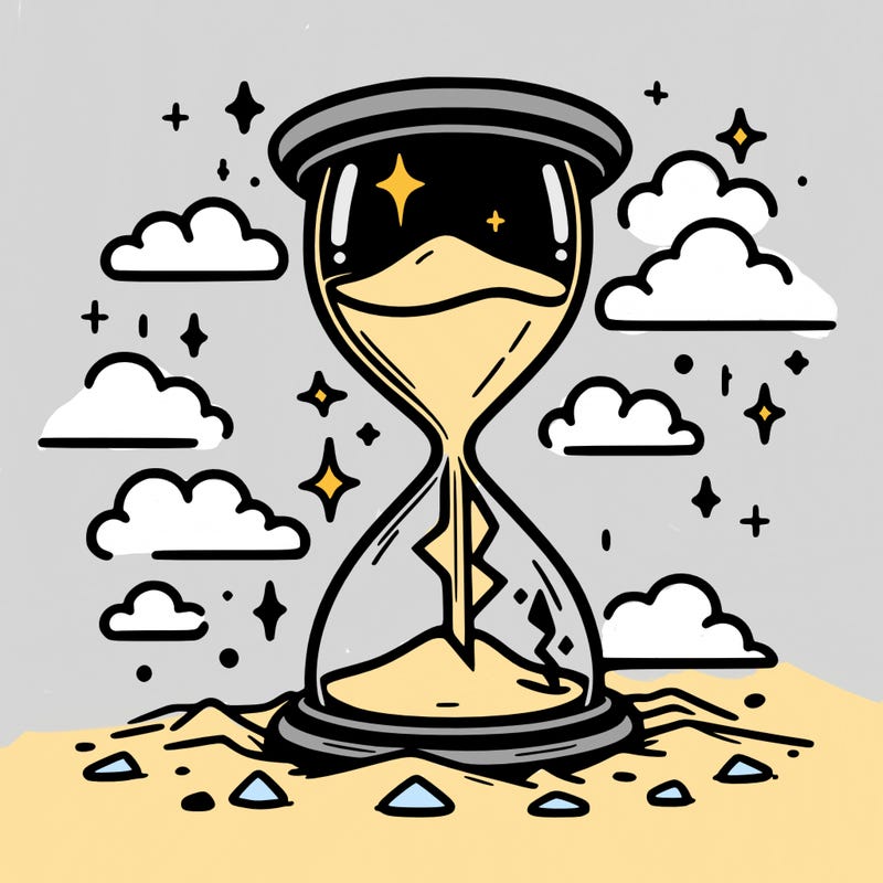 hourglass broken