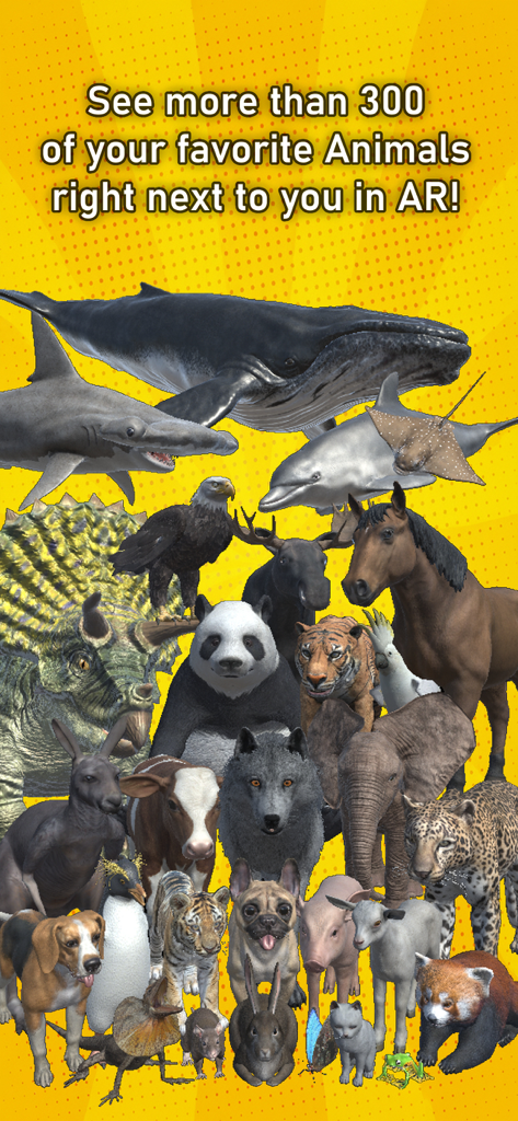 A large collection of realistic 3D animal models from the Eugene AR Wiki learning app