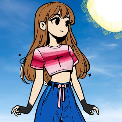 girl in a cute crop top