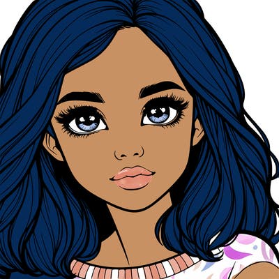 realistic girl whith cute eyes