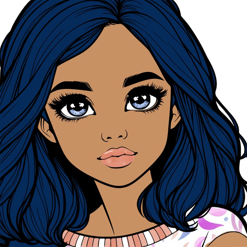 realistic girl whith cute eyes