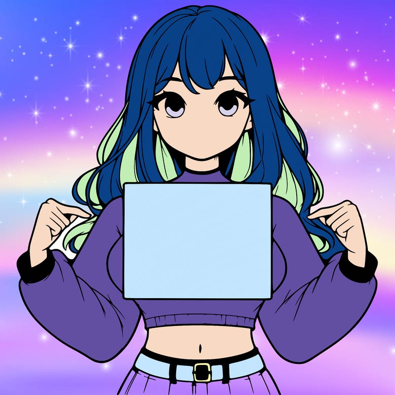 girl holding a blank sign in a long sleeve crop top