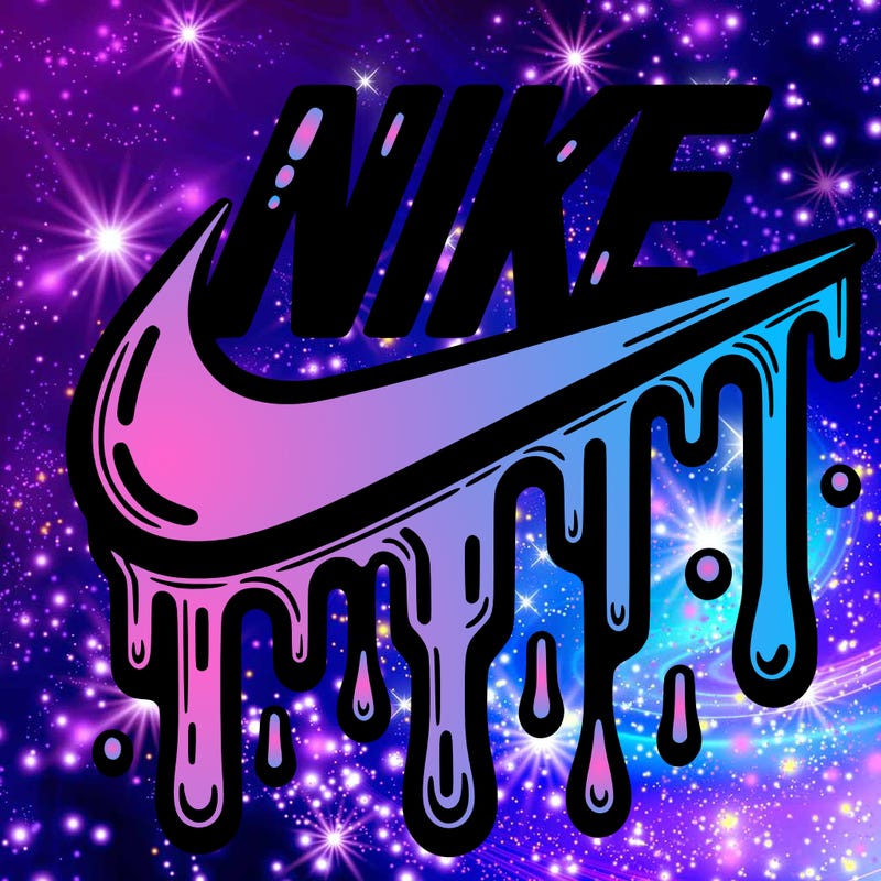 dripping nike logo
