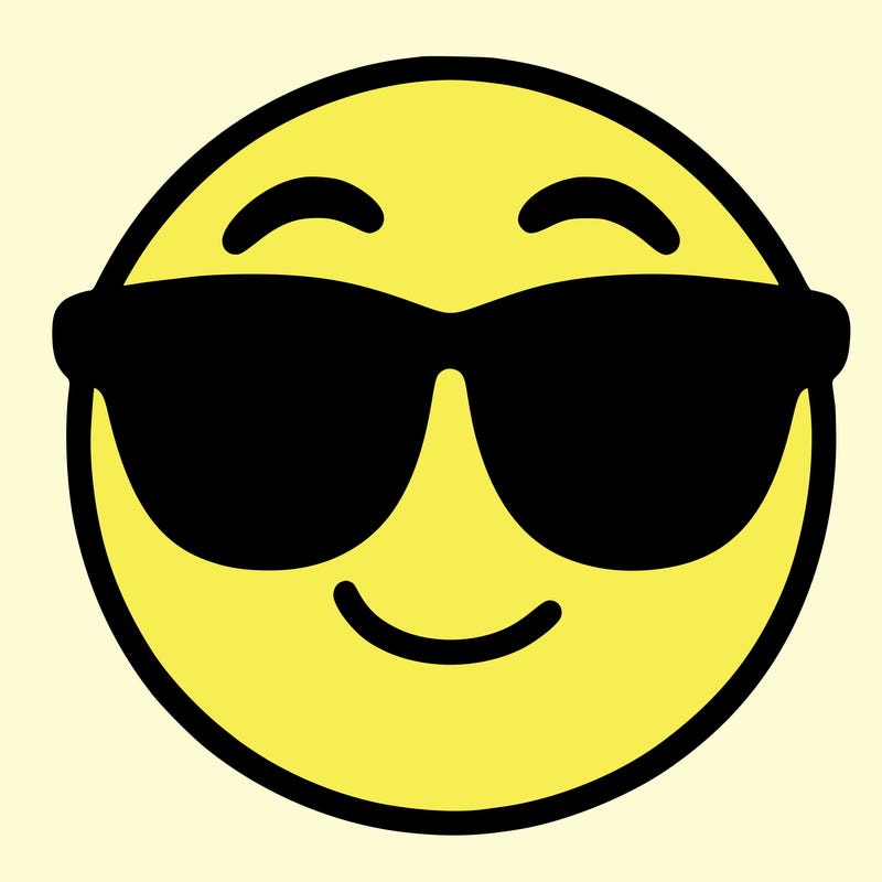 emoji with sunglasses
