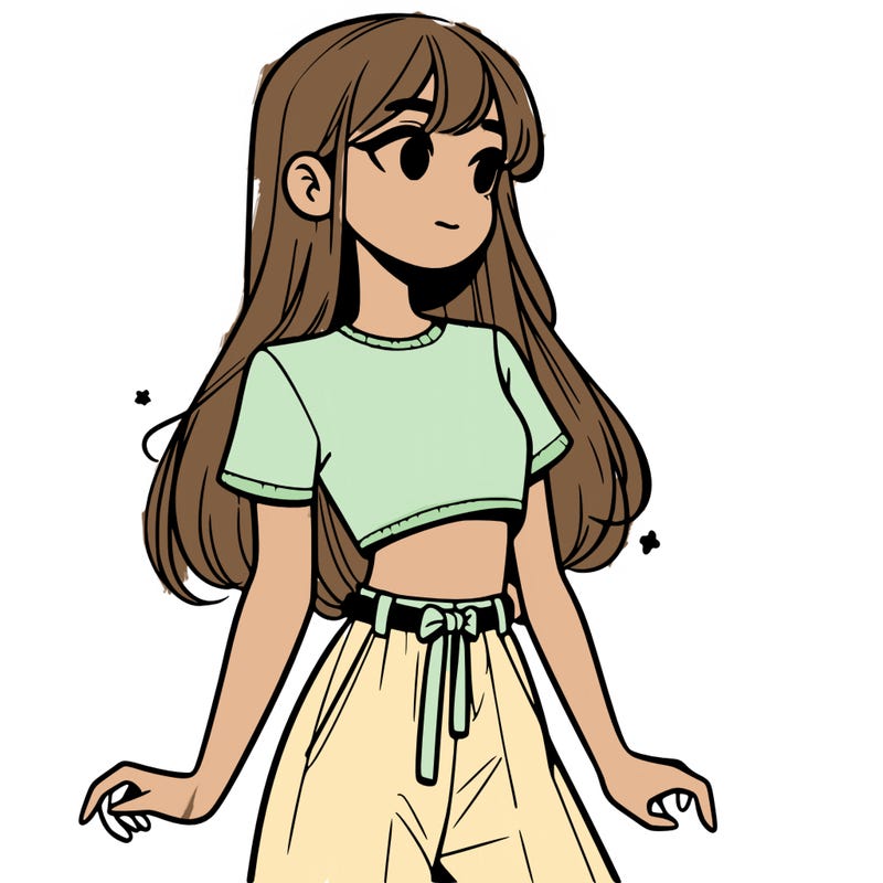 girl in a cute crop top