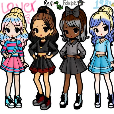 4 girls
