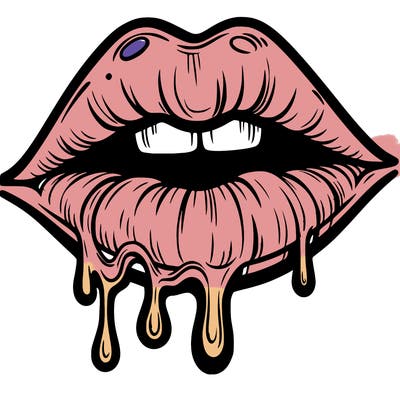 lips that look realistic and drip
