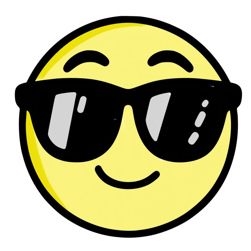emoji with sunglasses