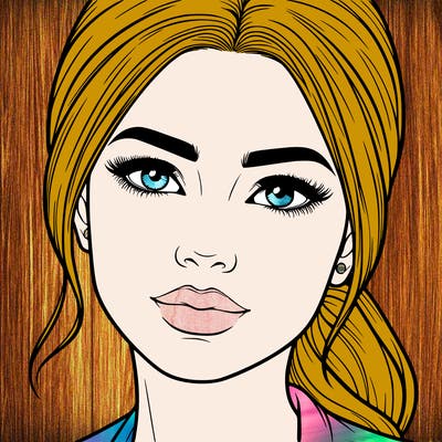 realistic woman’s face