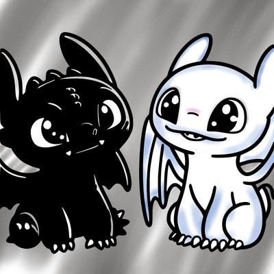 toothless and light fruy