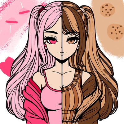 realistic girl split