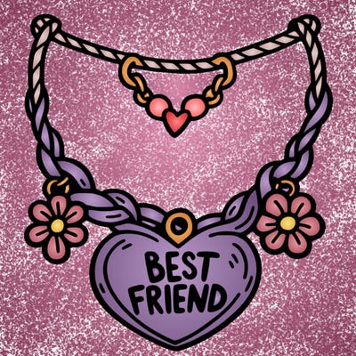 best friend necklace