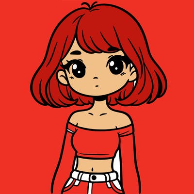 girl in a cute crop top