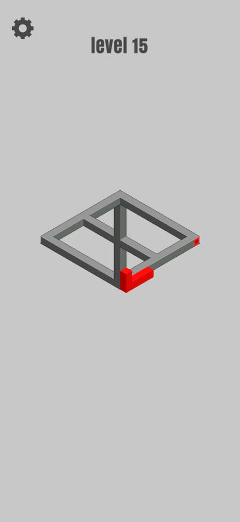 hocus GO - Laberinto de puzzle isométrico minimalista en el nivel 15 de hocus GO