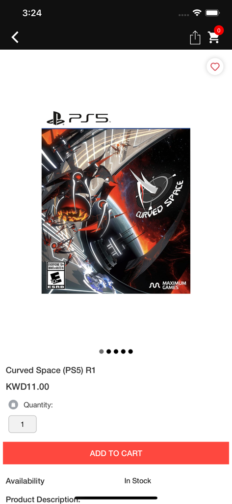 Umbrella Store - Página do produto para Curved Space no PS5 no aplicativo móvel Umbrella Store