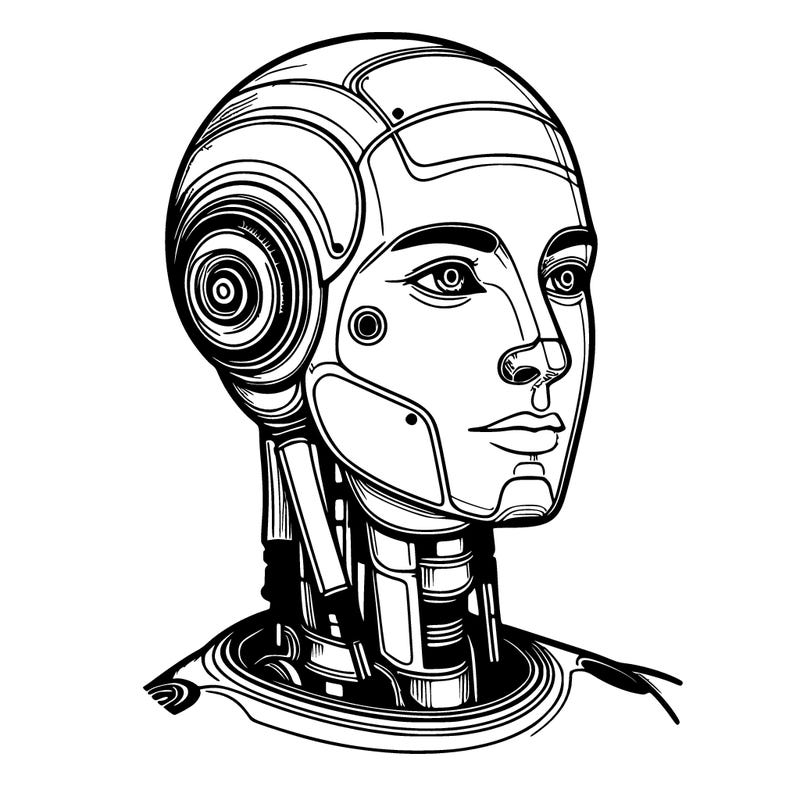 robotic humanoid with realistic features