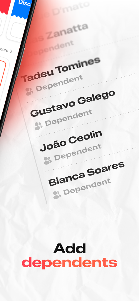 Draw Names - Secret Santa - Interfaccia dell'app Draw Names che mostra un elenco di partecipanti dipendenti per un'estrazione del Babbo Natale Segreto.