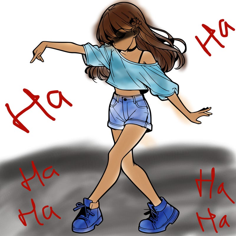 realistic girl danceing