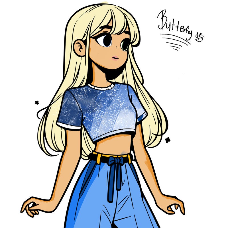 girl in a cute crop top