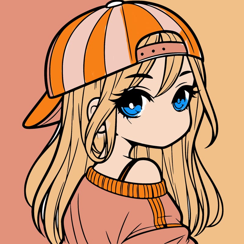 girl with a backward hat on