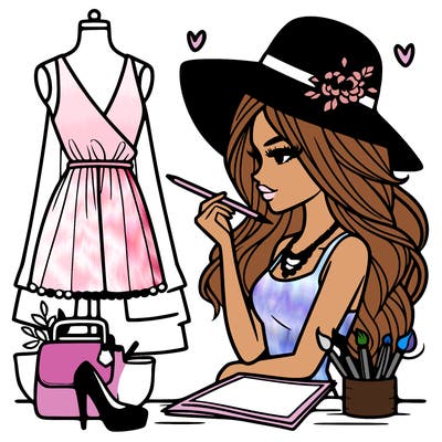 a stylish fashion designer