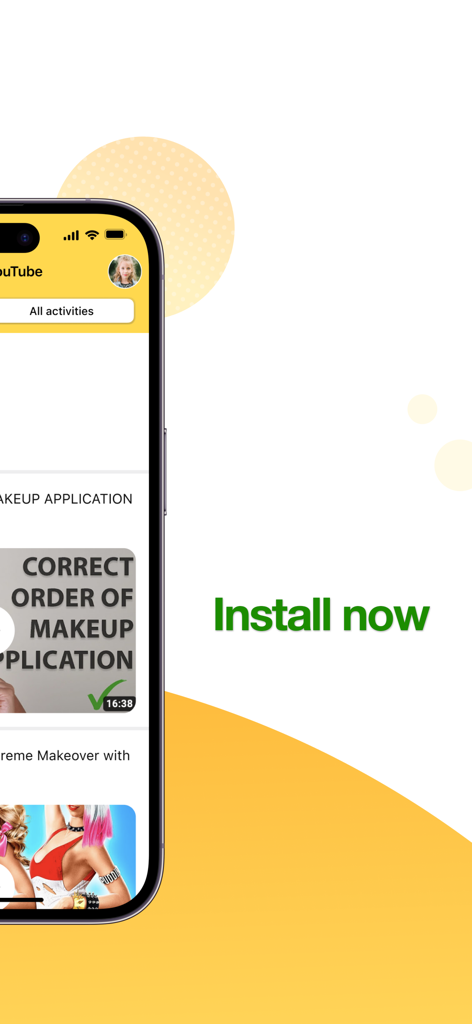 BrightCanary Parental Controls - iPhone showing BrightCanary parental control app with YouTube activity monitoring.
