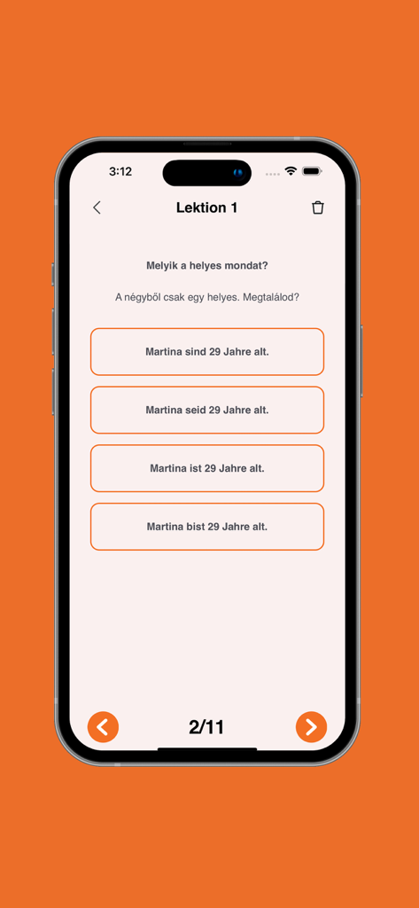 Deutsch-Multiple-Choice-Quiz in der Raabe Klett Bildungs-App