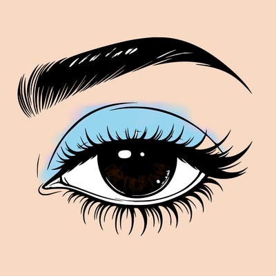 eye closed realistic