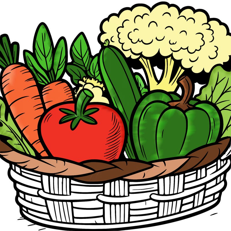 vegetables in a basket