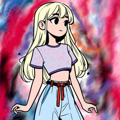 girl in a cute crop top