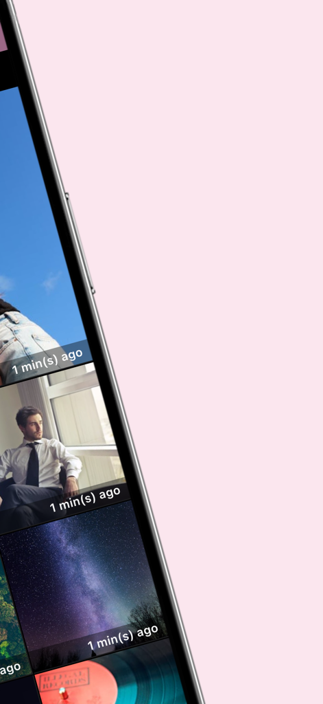 P.Talk - Anonymous Chats - P.Talk app showing a grid of user images and their recent activity status