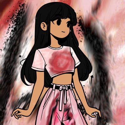 girl in a cute crop top