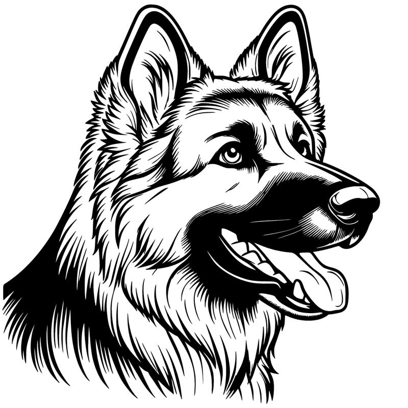 realistic german shepherd