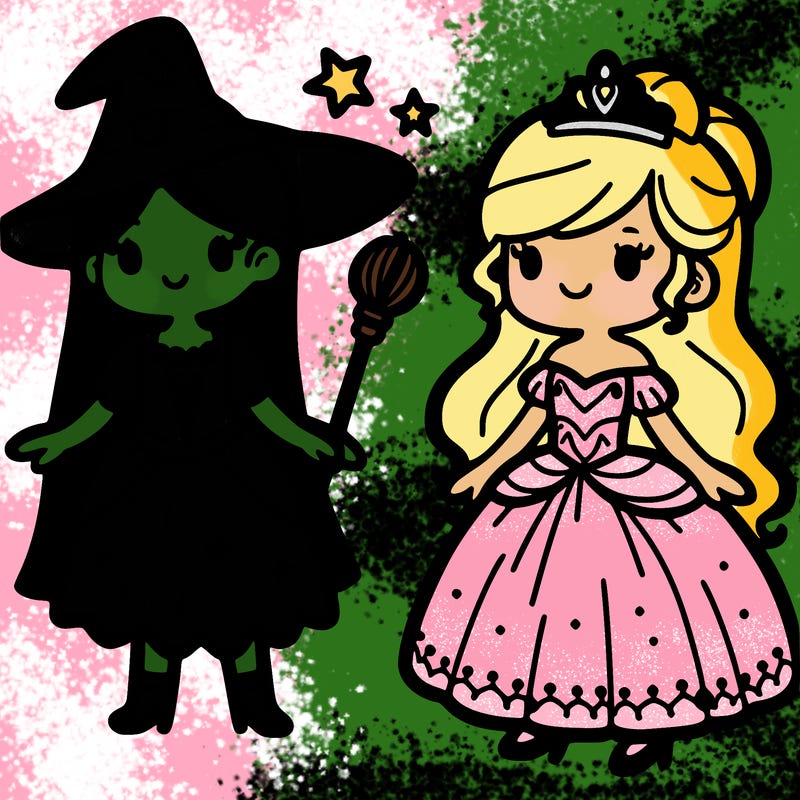 witch and a princess