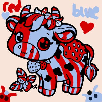 strawberry cow