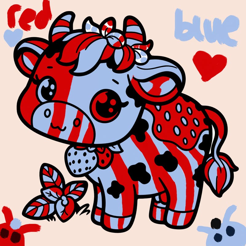 strawberry cow