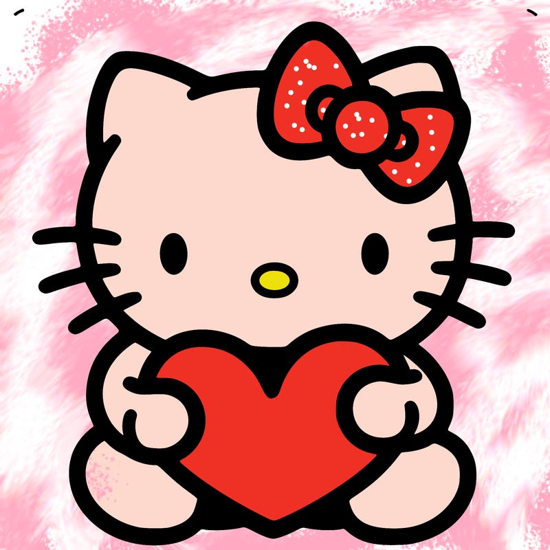 hello kitty with heart