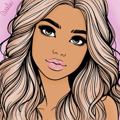 beautiful realistic girl